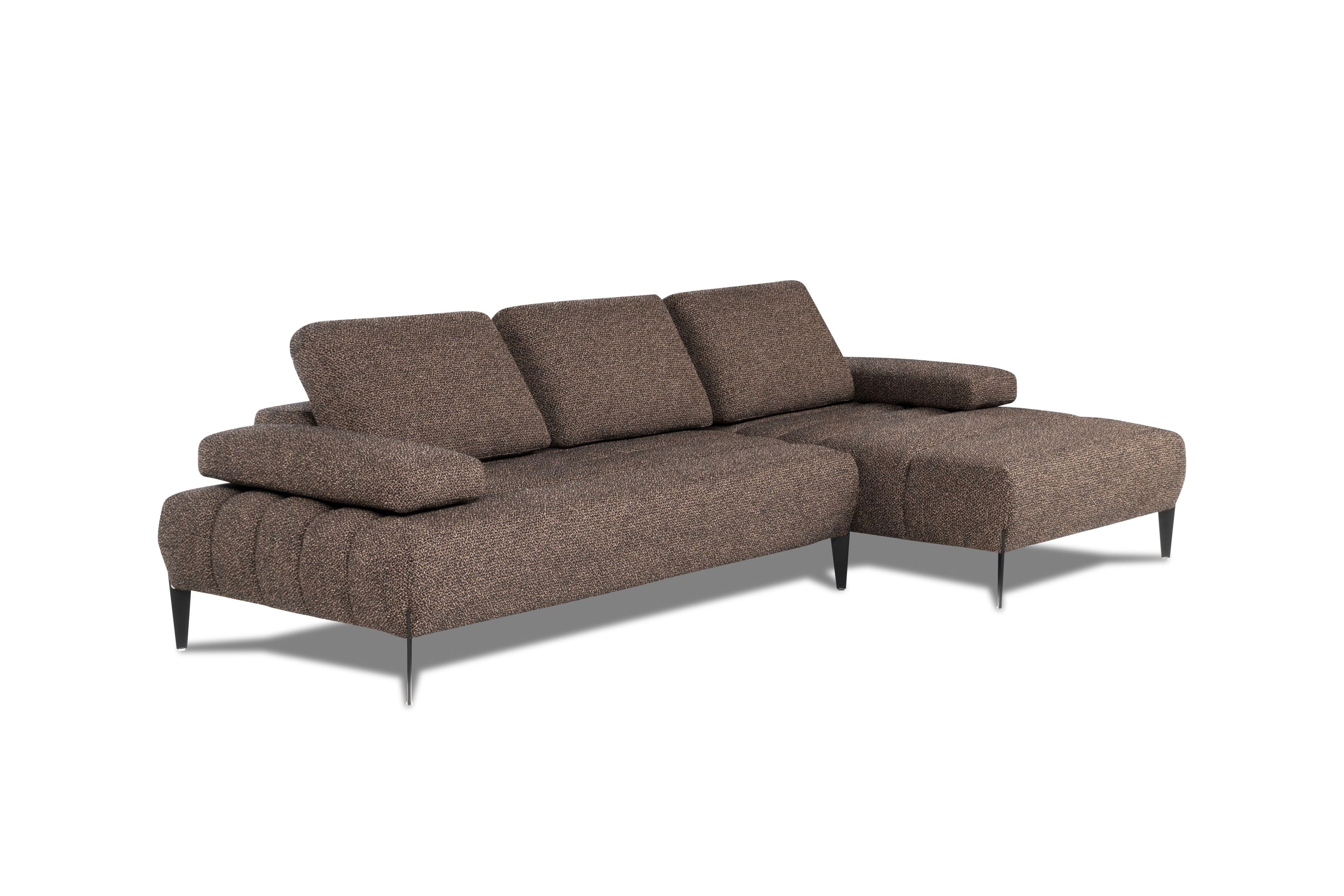 Модульный тканевый диван с подголовником и полуостровом Calia Italia премиум ARCH-00066525 - Вид №1