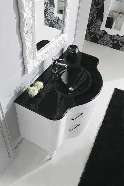 LEGNOBAGNO Лаковая тумба под умывальник с ящиками Decò classic sun-id-1383308 - Вид №2