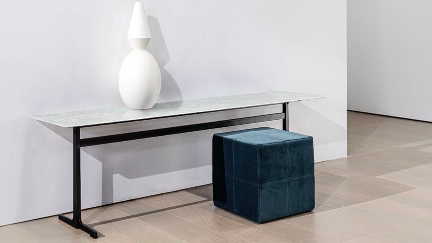 Высокий прямоугольный журнальный столик из шпона CAMERICH VARY ARCH-00015295 - Вид №1