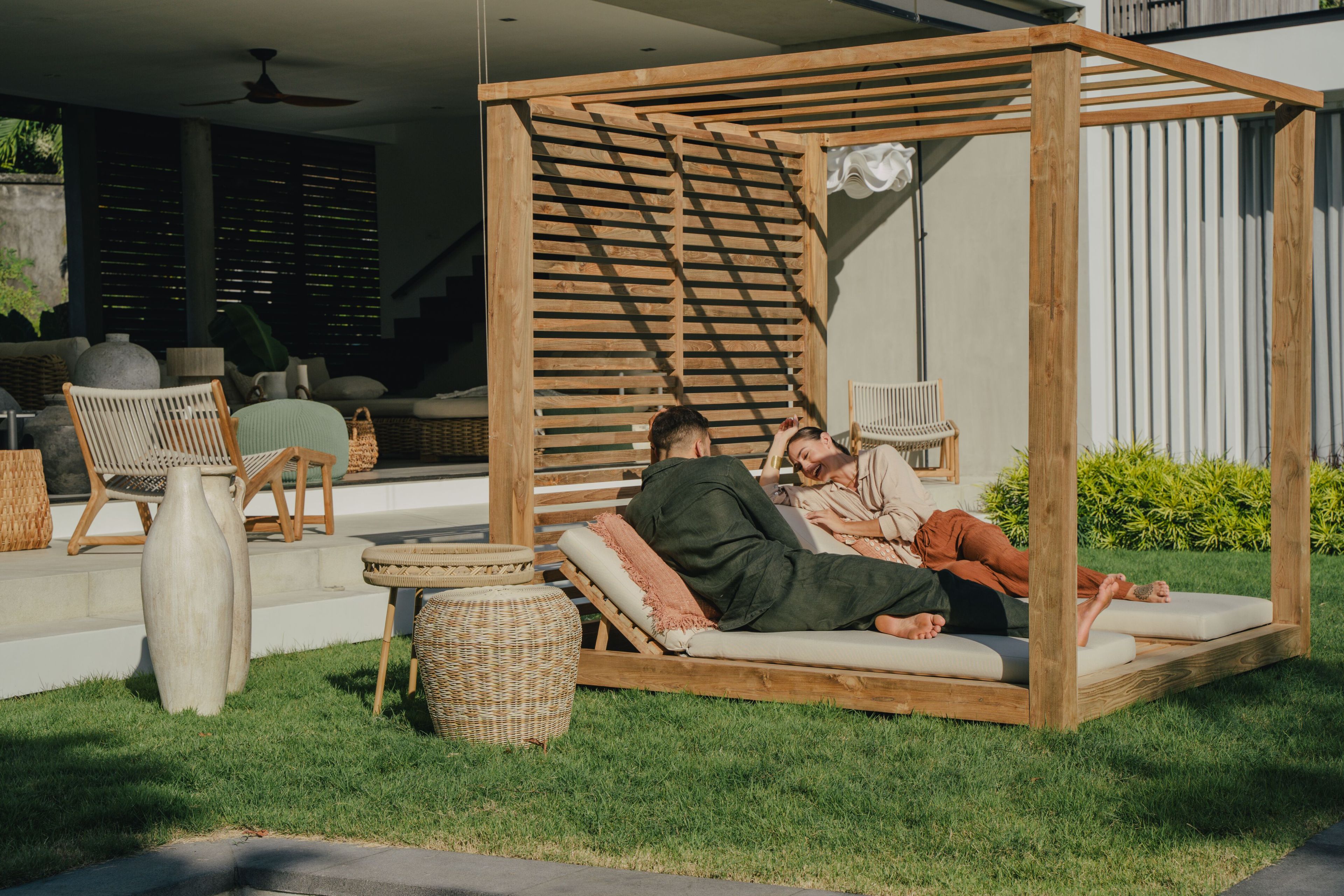 Садовая кровать из тикового дерева с балдахином cbdesign Zen ARCH-00057719 - Вид №10