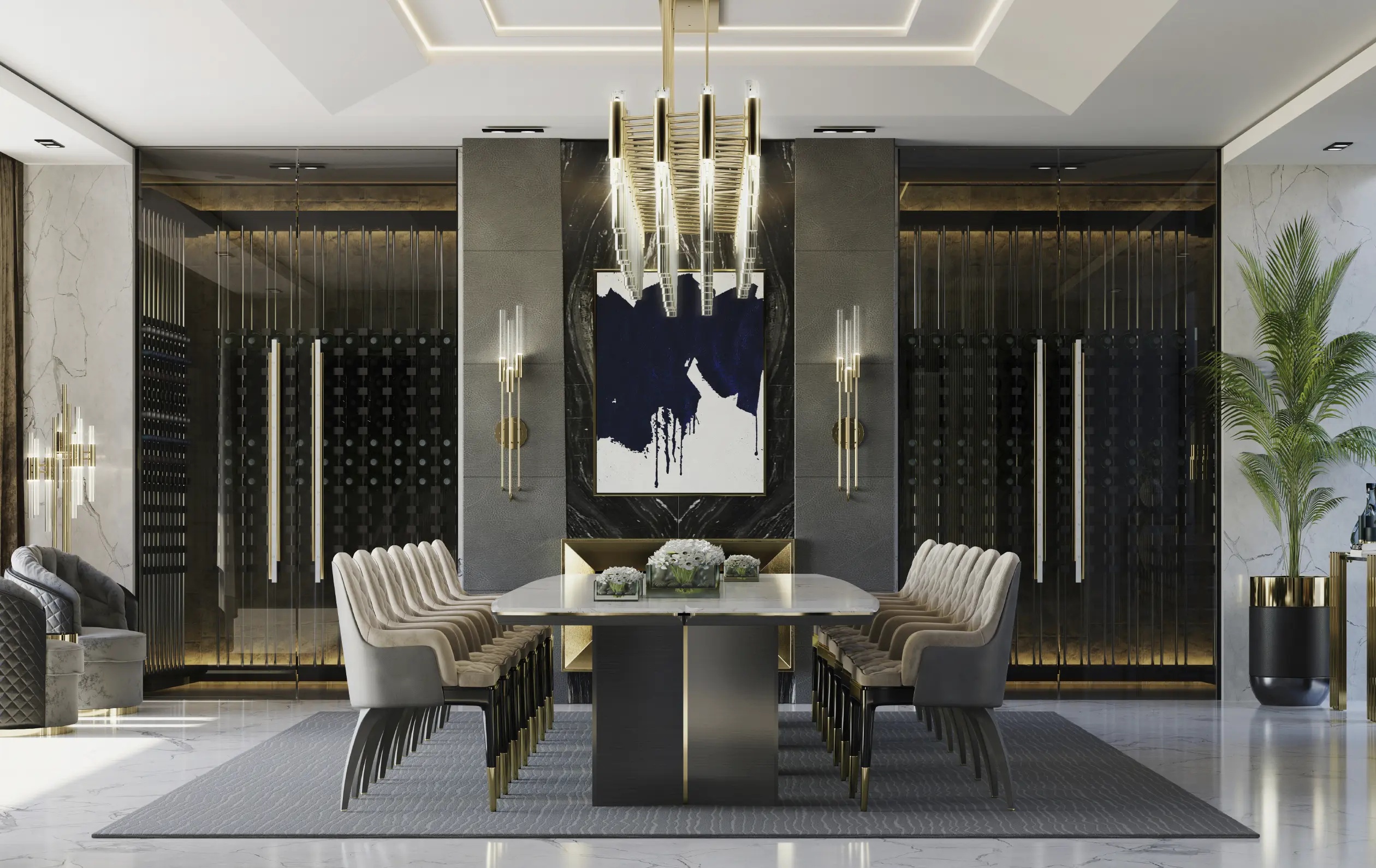 Прямоугольная подвеска LUXXU Waterfall 49 - Вид №3