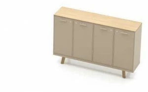 Bralco Офисный шкаф из дуба с распашными дверцами с замком Rail