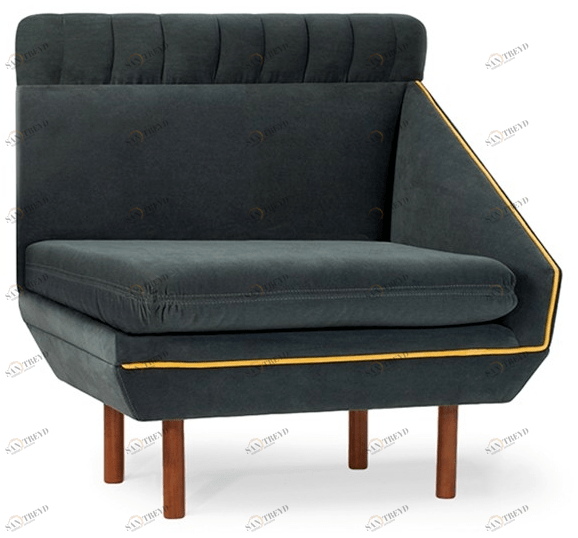 Mambo Unlimited Ideas Модульное кресло из ткани с высокой спинкой Agnes sun-id-1420962