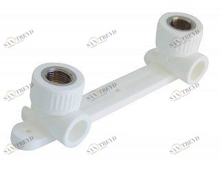 Водорозетка с планкой KALDE D20х1/2" полипропиленовая белая b04 3222BAT200B04