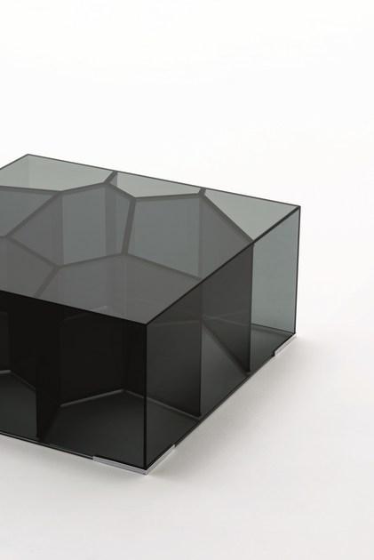 Glas Italia Низкий квадратный журнальный столик из хрусталя sun-id-1365057 - Вид №1