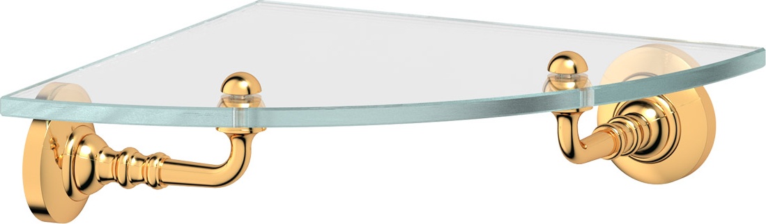 STI 218 Полка угловая с держателями 22 cm 3SC STILMAR GOLD Treesseci 3SC
