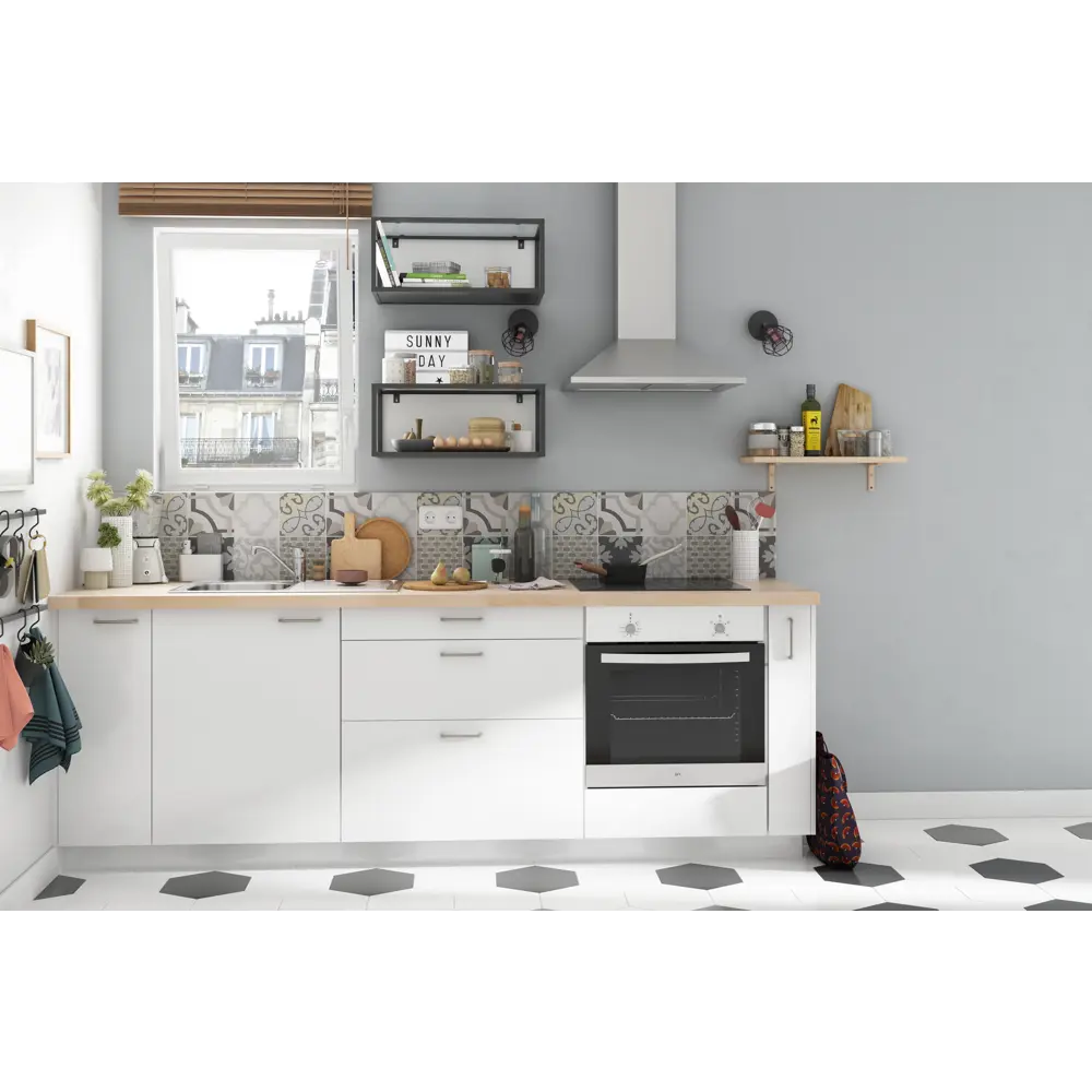 Фасад кухонный DELINIA ID София белый матовый 39.7×76.5 см 82010125 STLM-0886120 - Вид №9