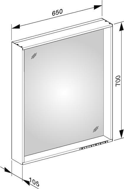 33098ZZ1500 Зеркало с подсветкой KEUCO Plan - Вид №15