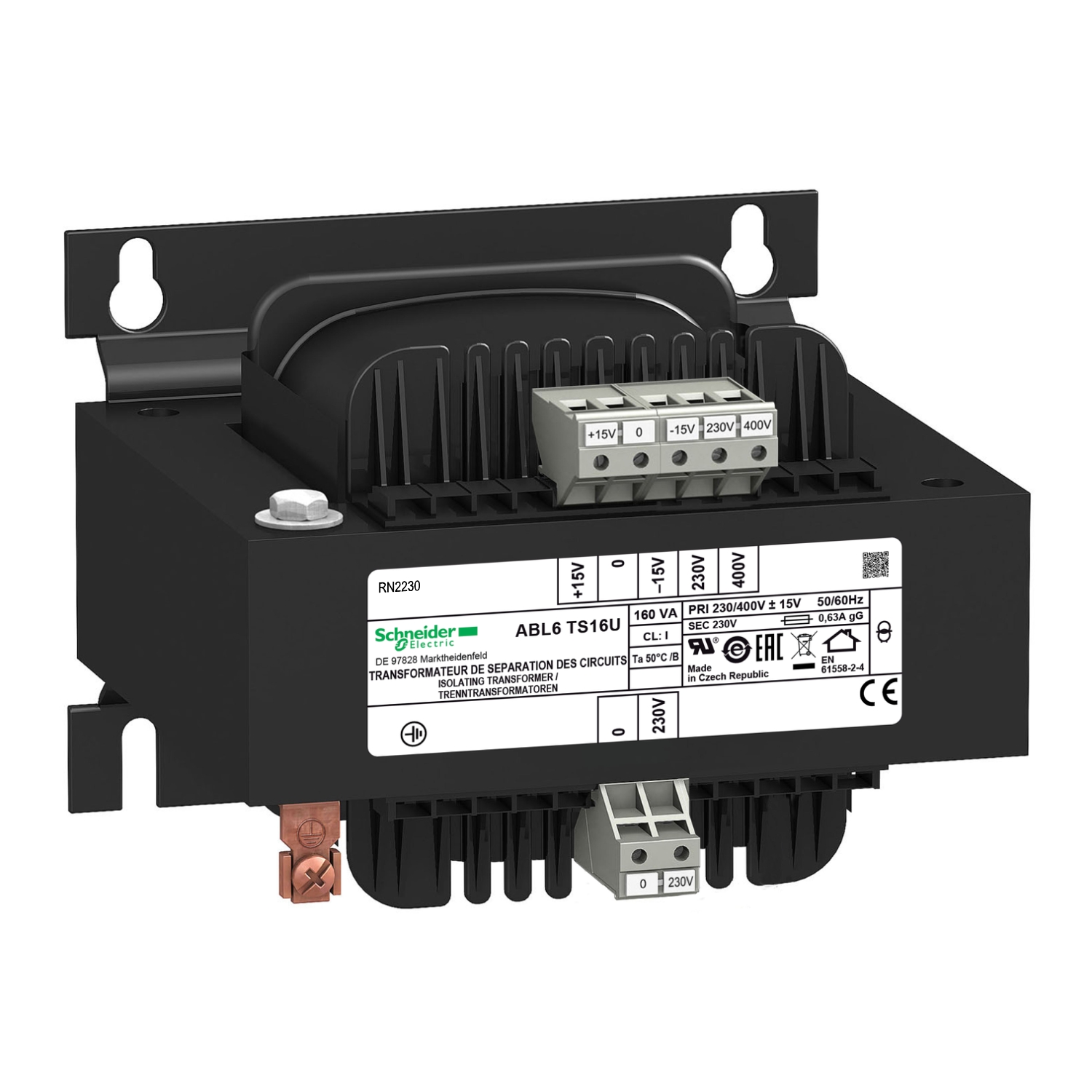 ABL6TS16U ТРАНСФОРМАТОР 230-400В 1X230В 160ВA Schneider Electric Блоки питания и тарансформаторы 