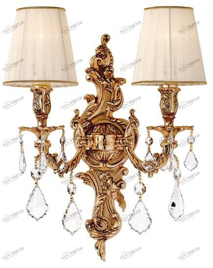 Possoni Illuminazione Аппликация из чистого золота с градиентом и кристаллами Swarovski® Lara 4400/a2