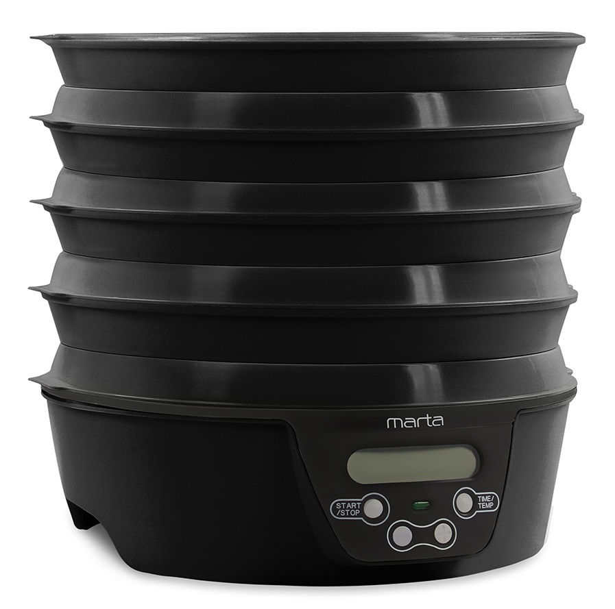 9934671 Сушилка для овощей и фруктов MARTA MT-FD1888C черный STDN-0113287 - Вид №1