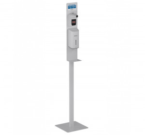GW04 15 01 00CB Genwec Подставка с термометром + автоматический дозатор в белом дезинфицирующем спрее