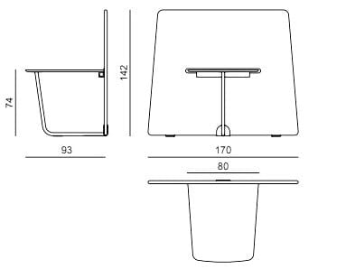 Деревянные отдельно стоящие офисные перегородки Bõln Sarek ARCH-00017920 - Вид №3
