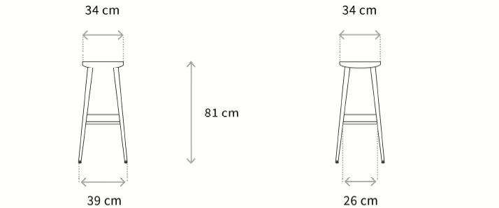 Wagner Табурет деревянный с подставкой для ног W-2010 sun-id-1388548 - Вид №1
