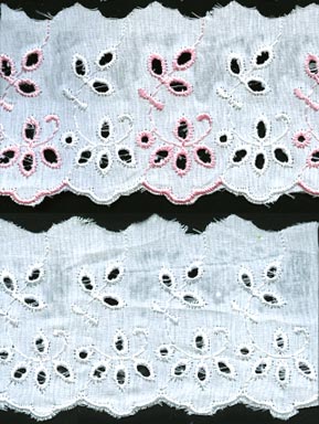 42762-2 Шитье 65 мм бело-голубой Gamma 