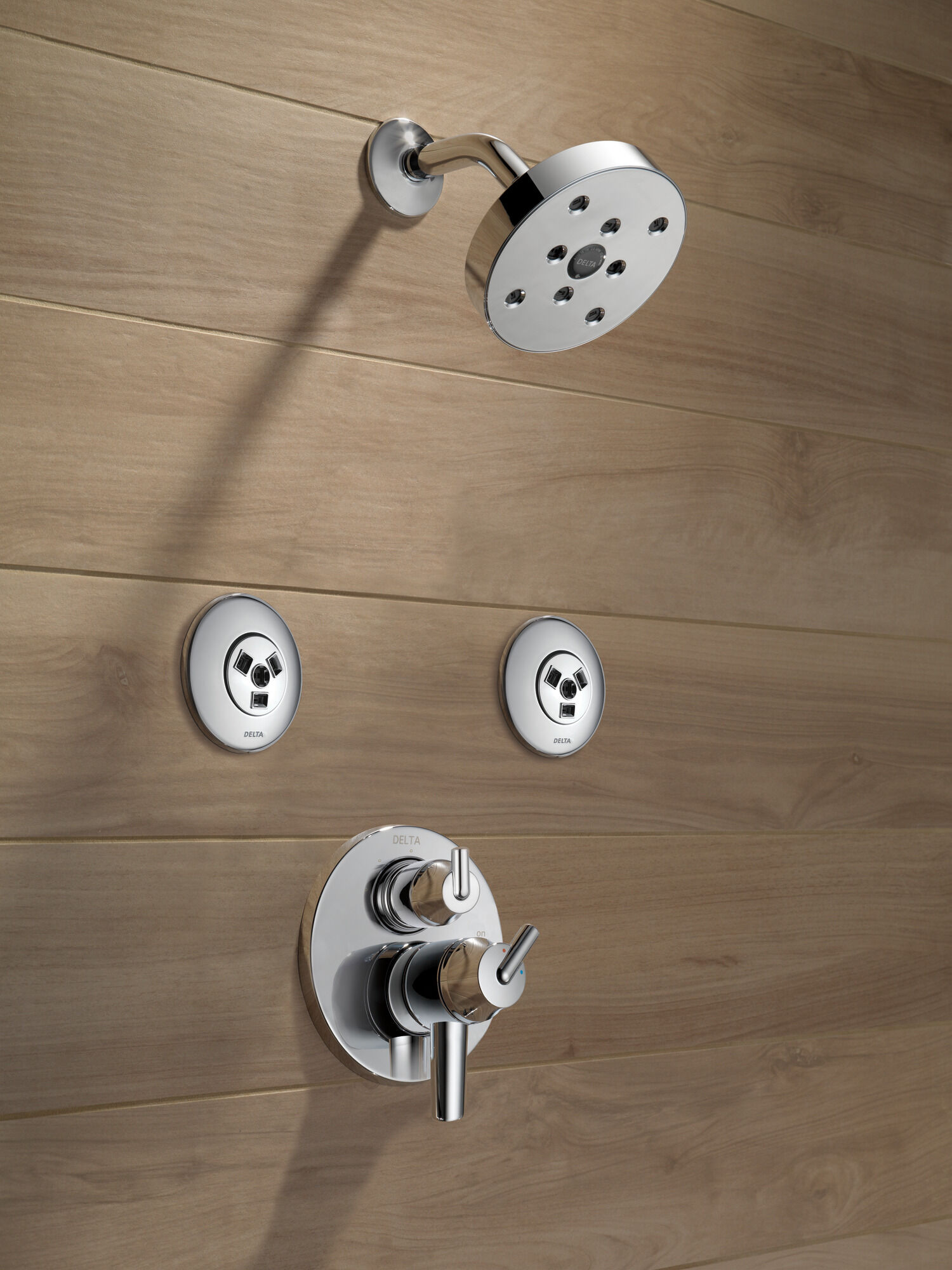 T27859-RB Трим клапана Contemporary Two Handle Monitor® серии 17 со встроенным переключателем на 3 положения Delta Faucet Delta Венецианская бронза - Вид №2