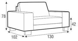 Sits Кресло с обивкой из ткани с подлокотниками Quattro sun-id-1453482 - Вид №3