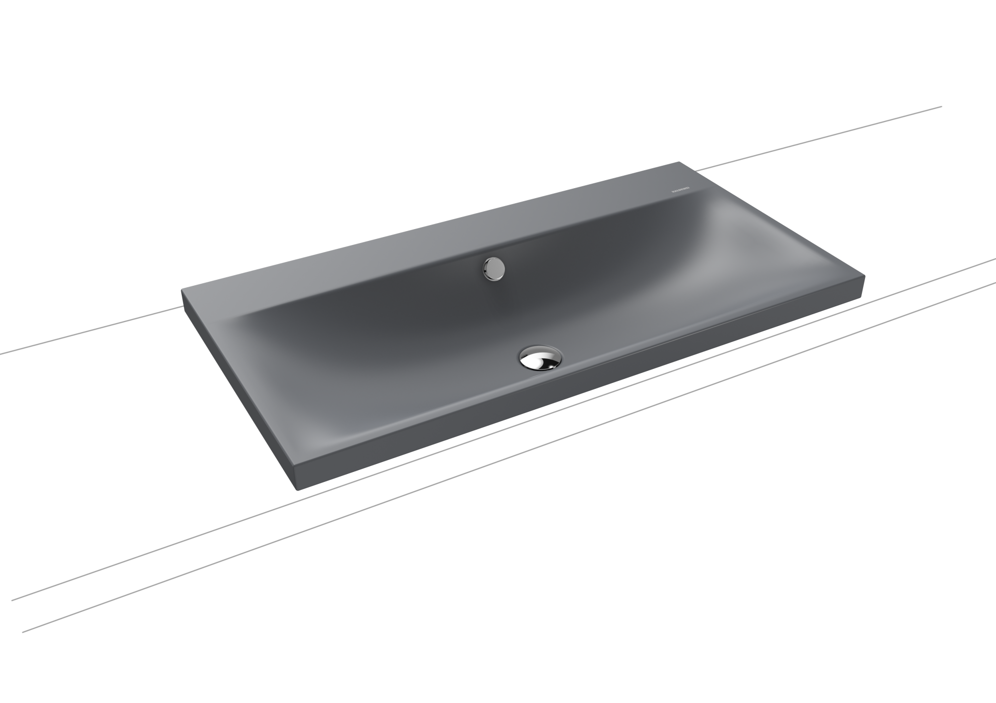 Умывальник KALDEWEI Сталь эмалированная 3041 455 холодный серый 70 30413319455