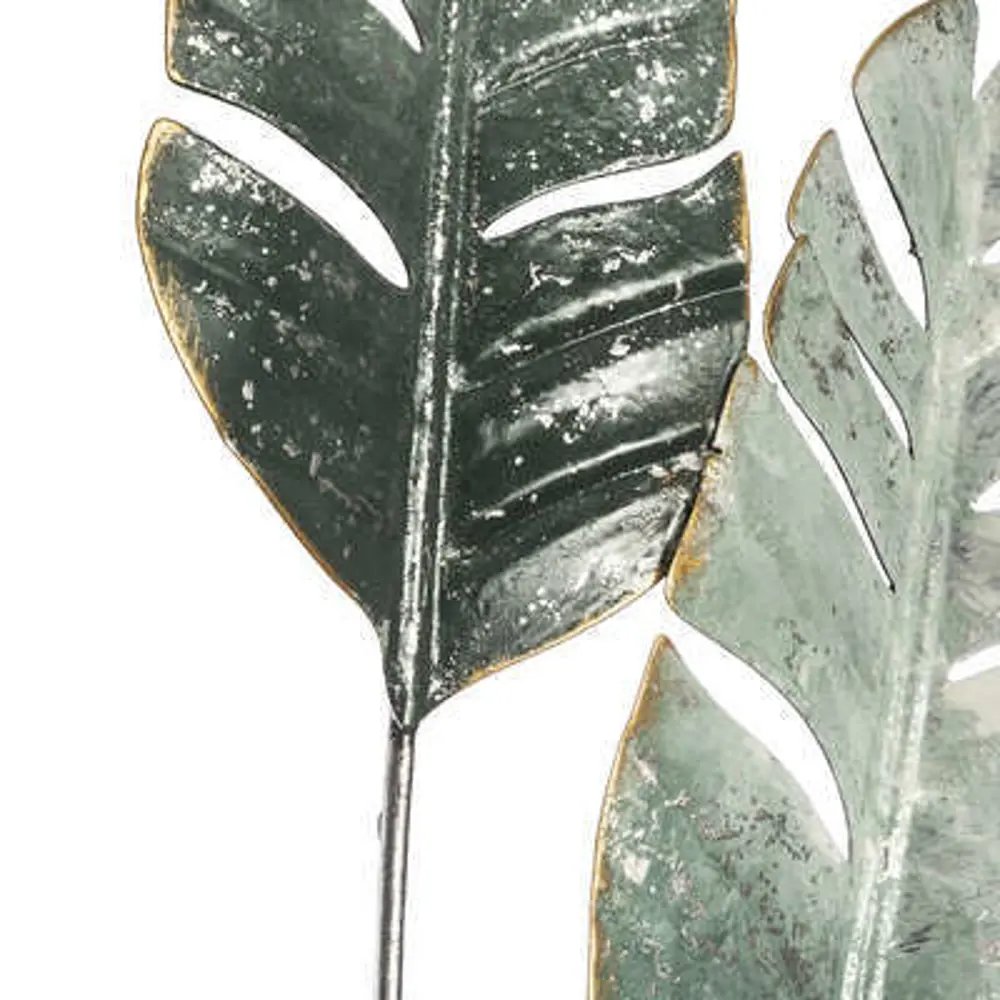 Панно декоративное Листья металл разноцветное 31x89.5 см Atmosphera STLM-2076095 - Вид №2