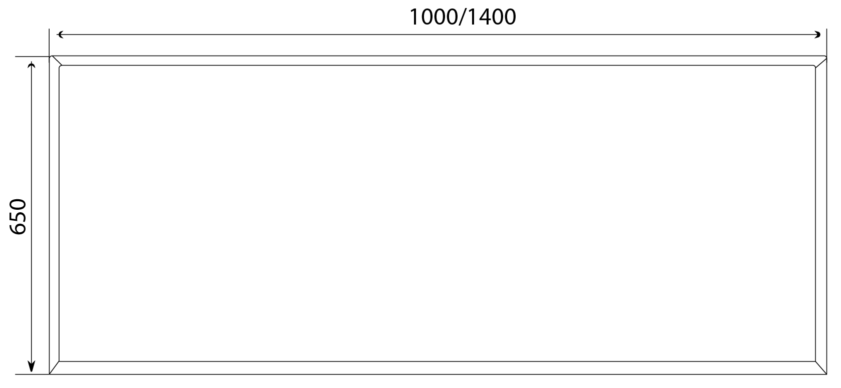 У73580 Зеркало Glace 100*65 1 Marka Glace Glacé - Вид №2