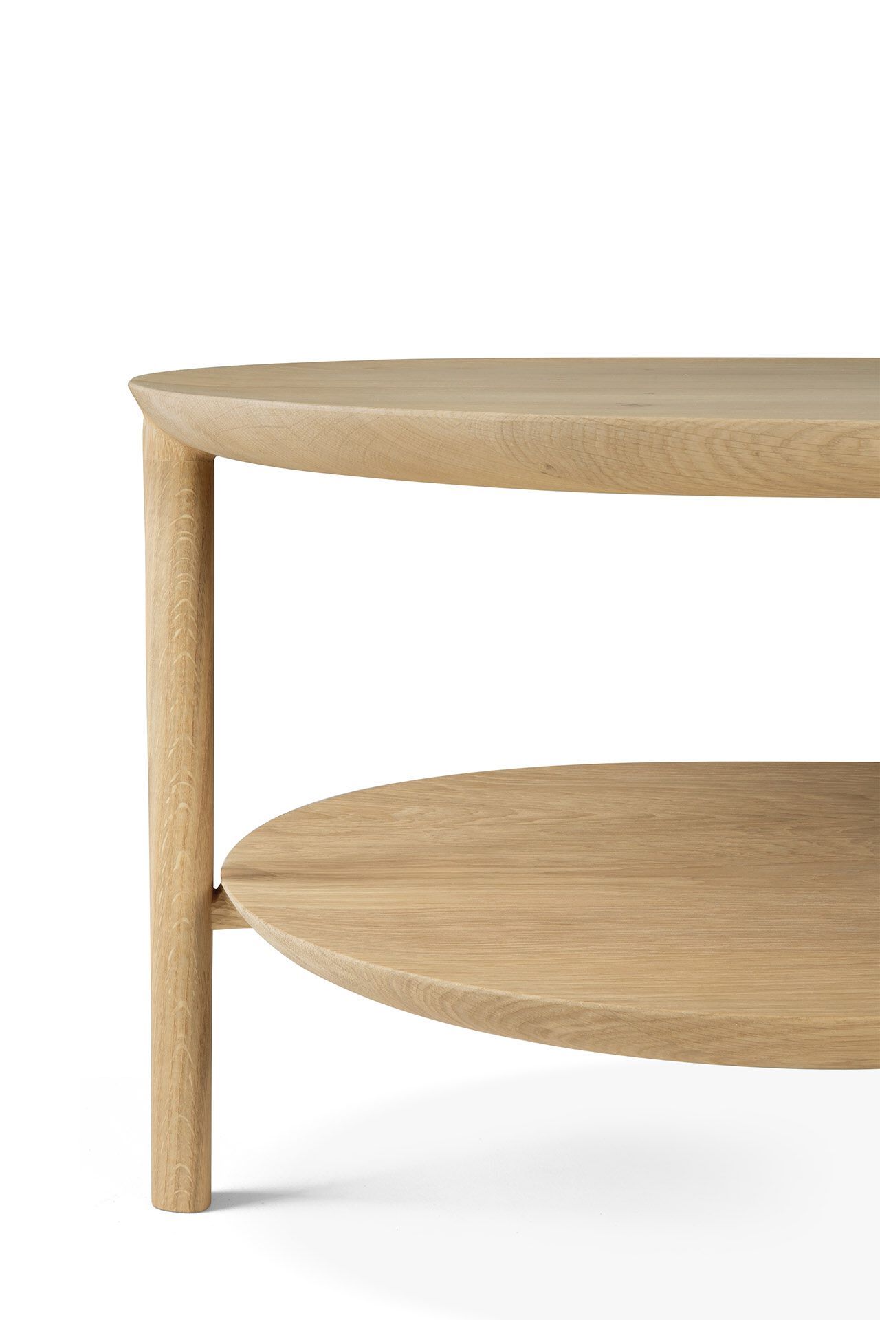 Овальный журнальный столик из дуба Ethnicraft Bok ARCH-00011347 - Вид №2