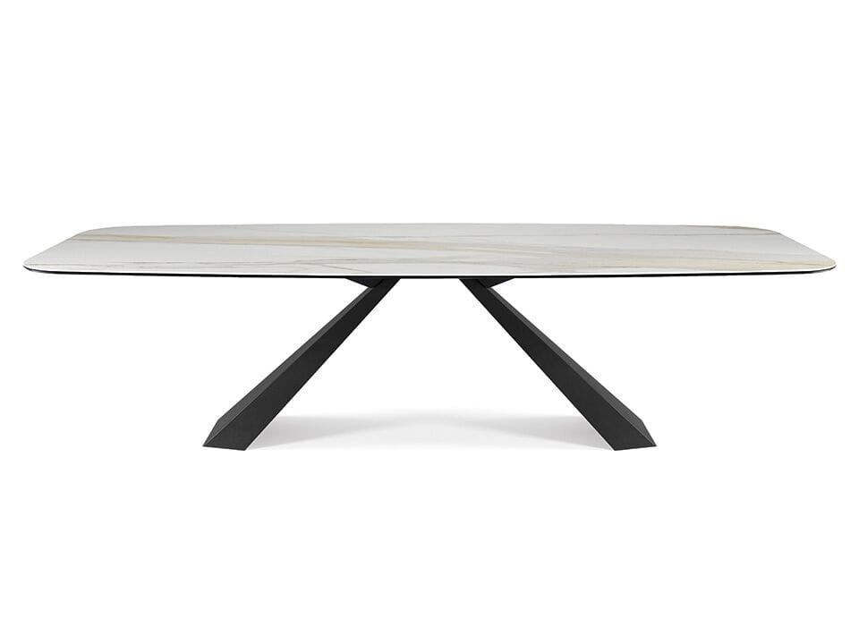 Стальной стол и керамическая столешница Cattelan italia ELIOT KERAMIK ARCH-00093127