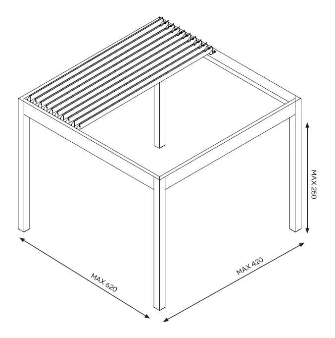 Самонесущая пергола из алюминиевой фольги Belle Pergole Beauty ARCH-00055888 - Вид №3