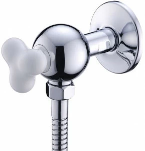 JUSTIME Смеситель для душа, однорычажный, из хромированной латуни, с гибким блоком питания Story