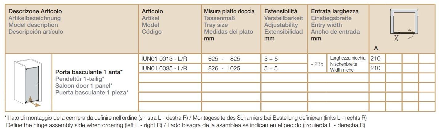 Provex Industrie Душевая ниша из закаленного стекла Iunix sun-id-1369336 - Вид №3