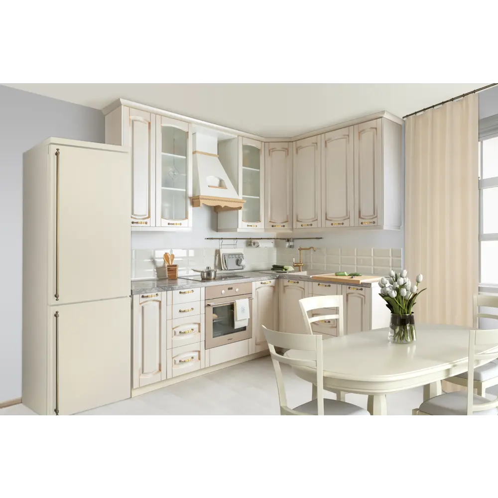 Фасад для кухонного шкафа Петергоф 39.7x102.1 см Delinia ID МДФ цвет бежевый 82010596 STLM-2034988 - Вид №3