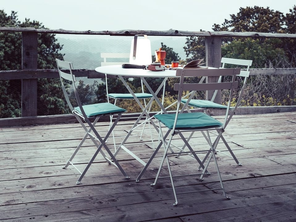 Стальной складной круглый садовый стол Fermob Бистро ARCH-00003926