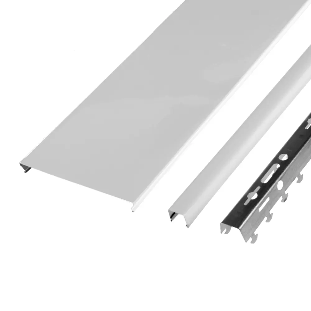 Комплект реечного потолка MONLID 1.6x1 м цвет жемчужно-белый Нет STLM-2170740