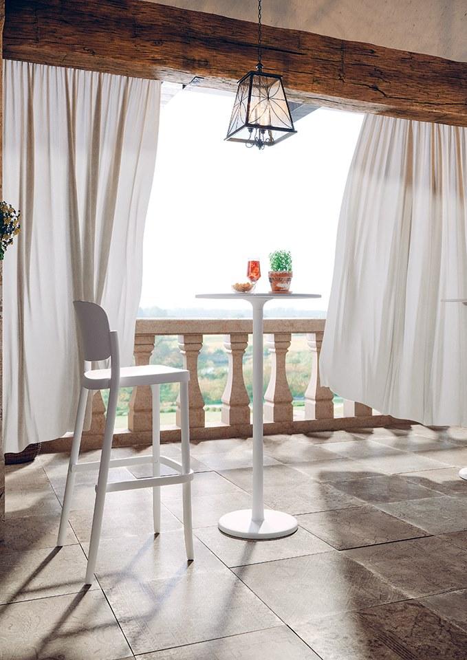 COLOS Высокий штабелируемый табурет из полипропилена Piazza sun-id-1433785 - Вид №3