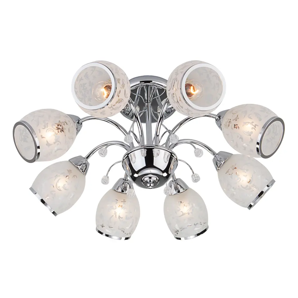 Люстра потолочная Eurosvet Валери 30026/8, 8 ламп, 38 м², цвет хром STLM-2080699