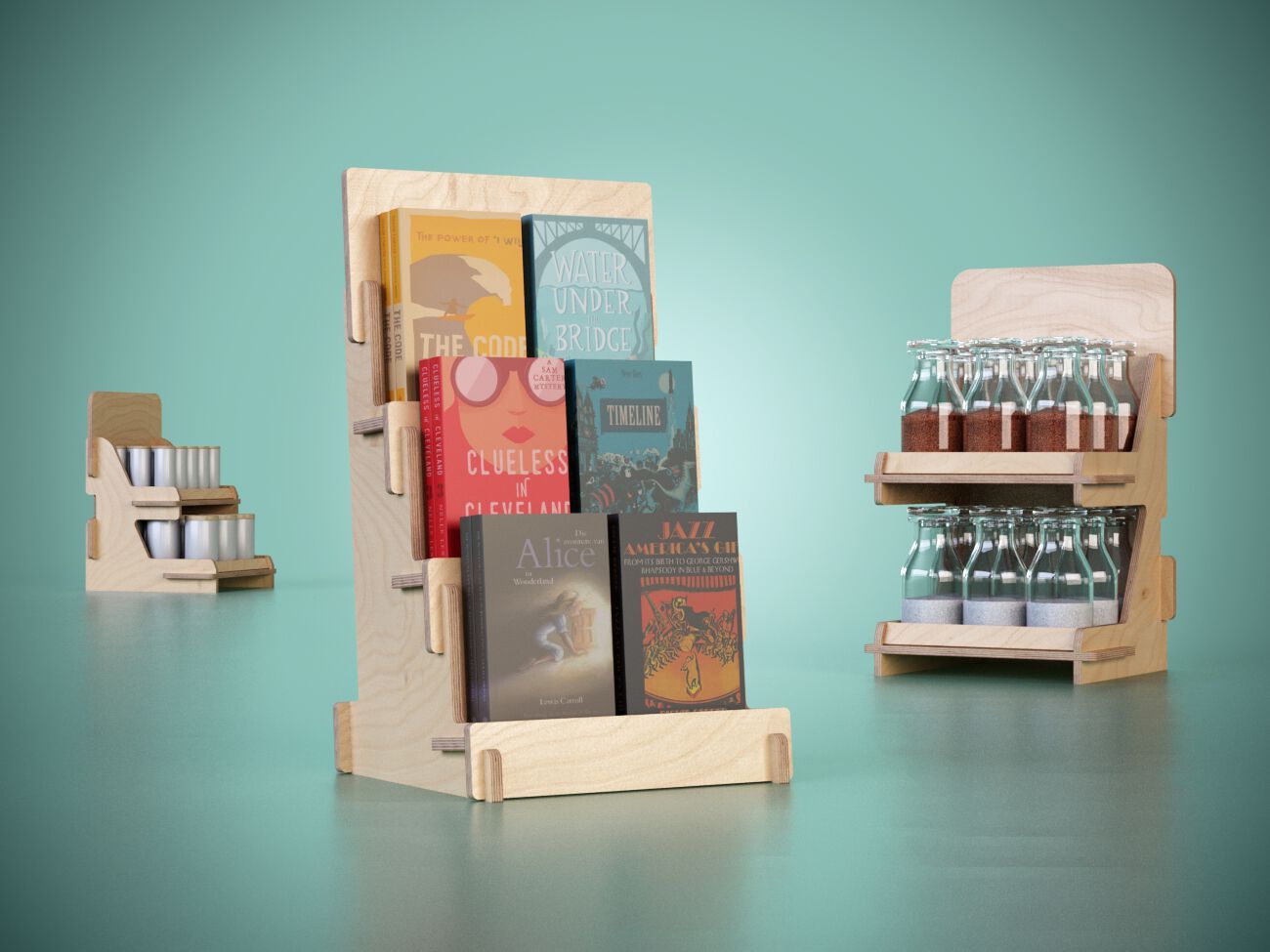 Деревянная стойка дисплея Esposit экспоненты ARCH-00068839 - Вид №4