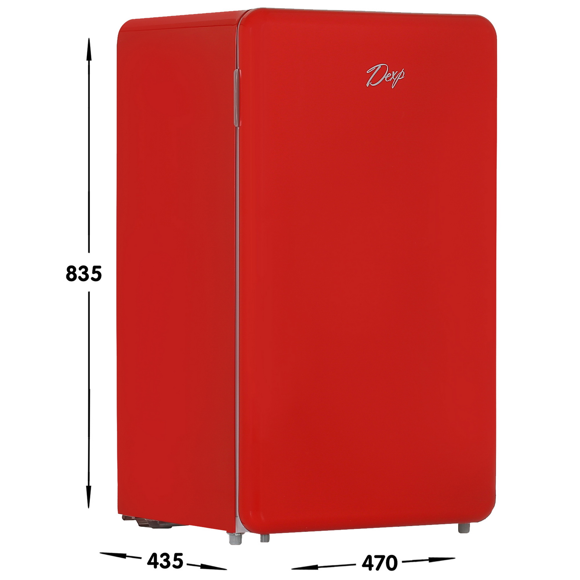 4703598 Холодильник компактный   DEXP RF-SD090RMA/R красный STDN-0034148 - Вид №7