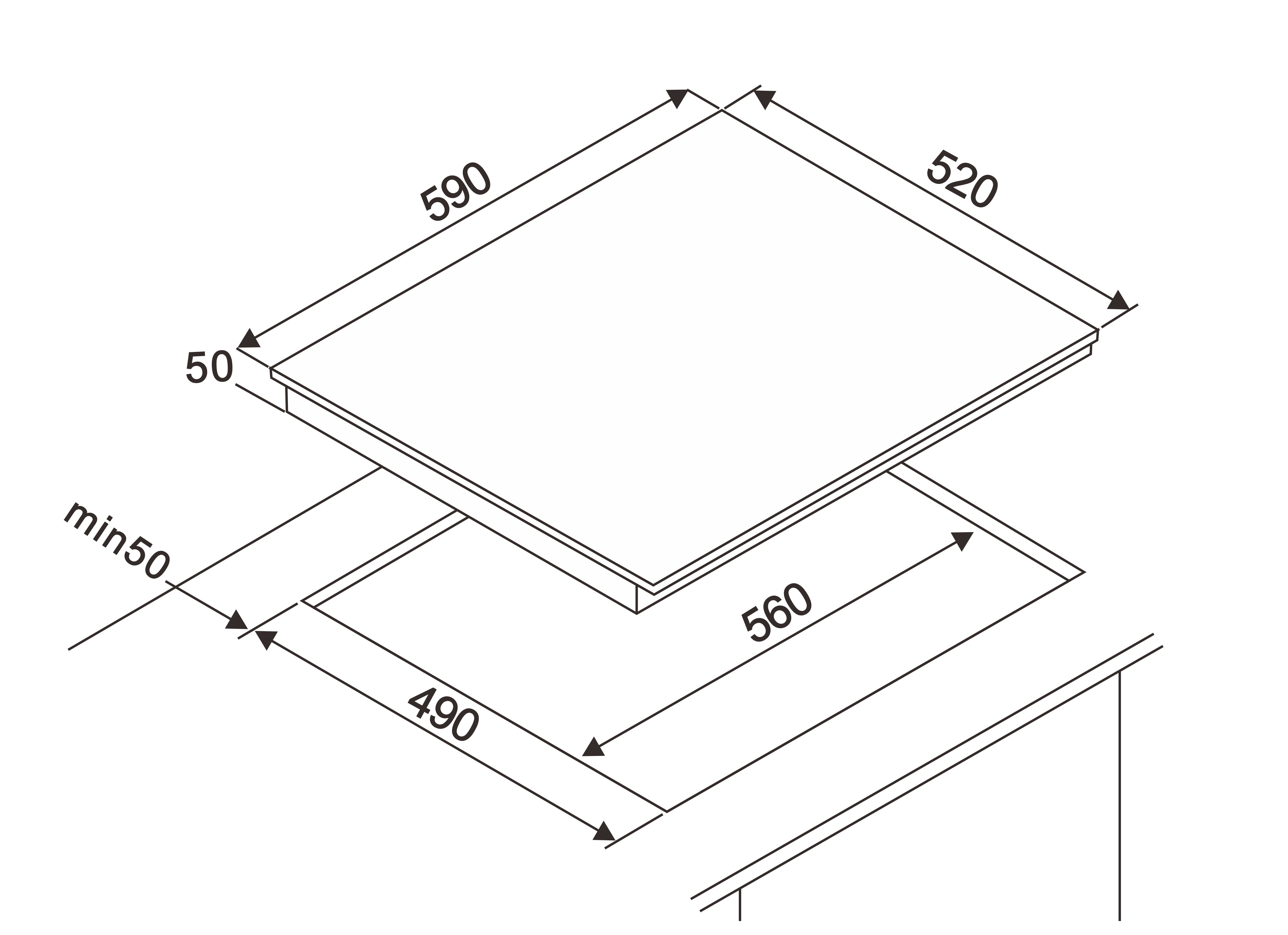 5005295 Электрическая варочная поверхность DEXP 1B4TODB STDN-0121674 - Вид №7