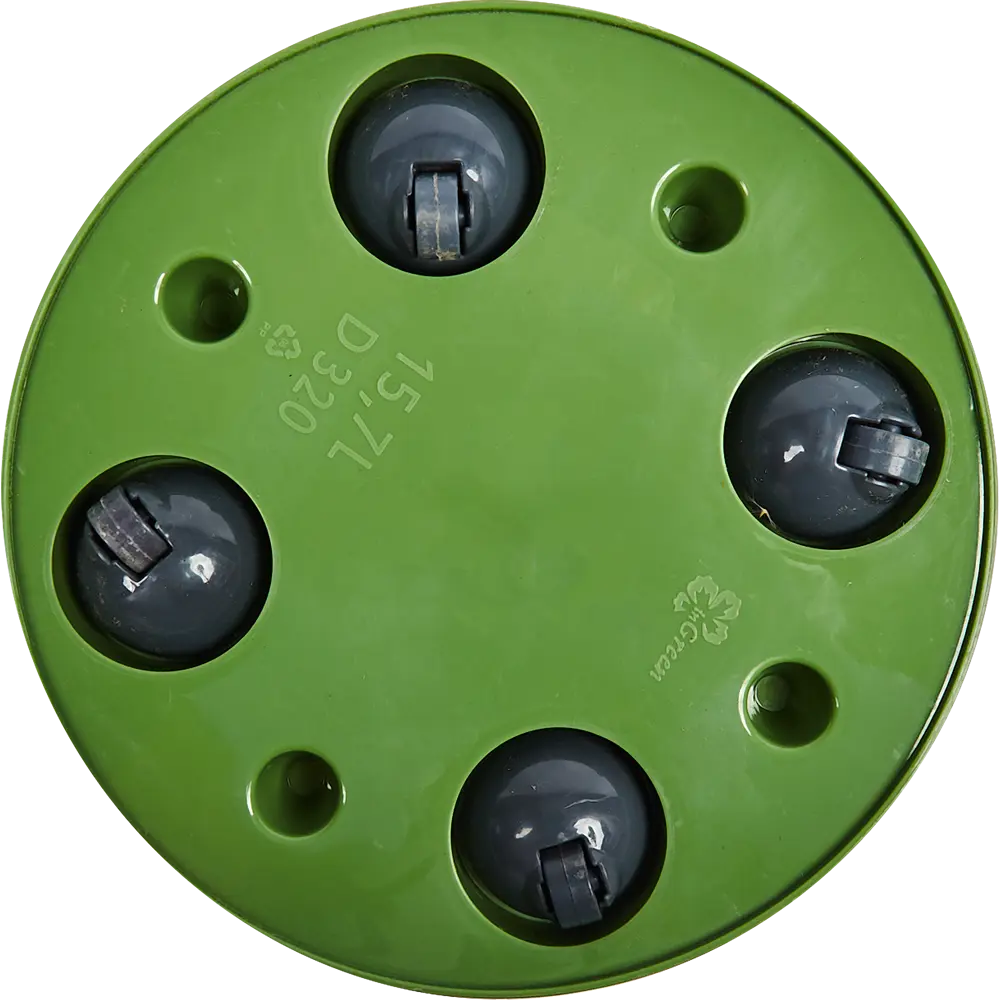 Горшок цветочный Ingreen London ø32 h29.5 см v15.7 л пластик оливковый STLM-2013087 - Вид №2