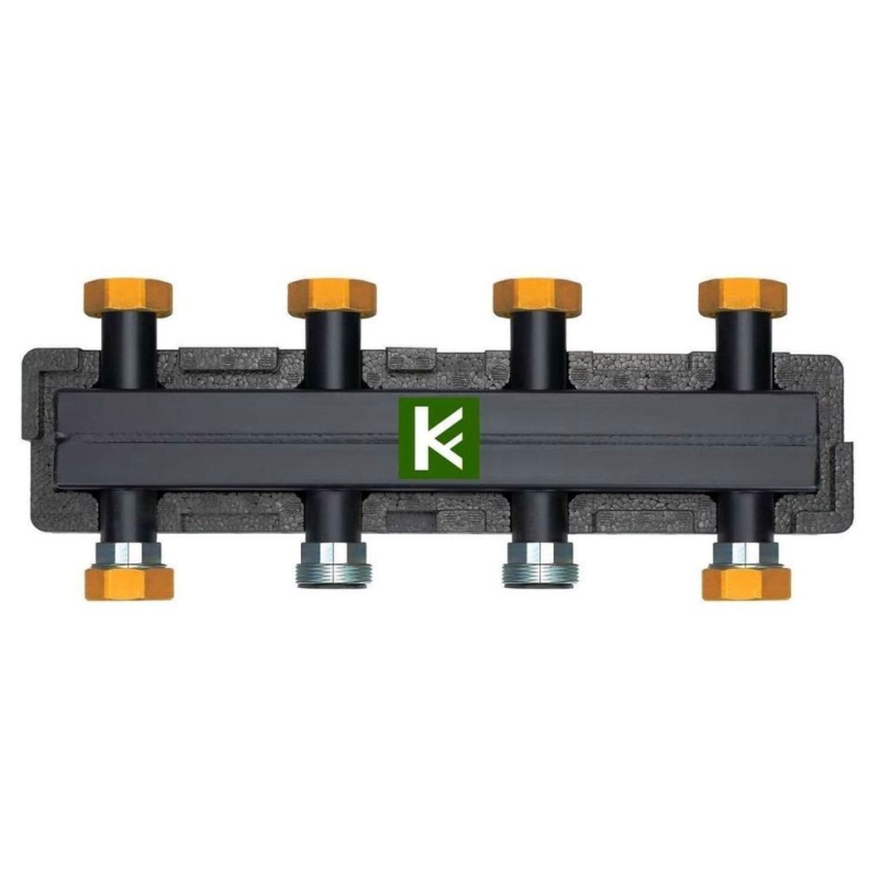 Настенный коллектор Meibes на 2-3 насосных модуля (контура) с комплектом кронштейнов M6630121RU - Вид №1