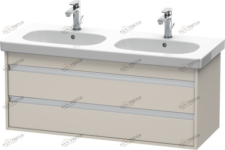 KT664909191 Тумбочка подвесная Ketho #KT6649 1150 x 455 мм Серо-коричневый декор Duravit