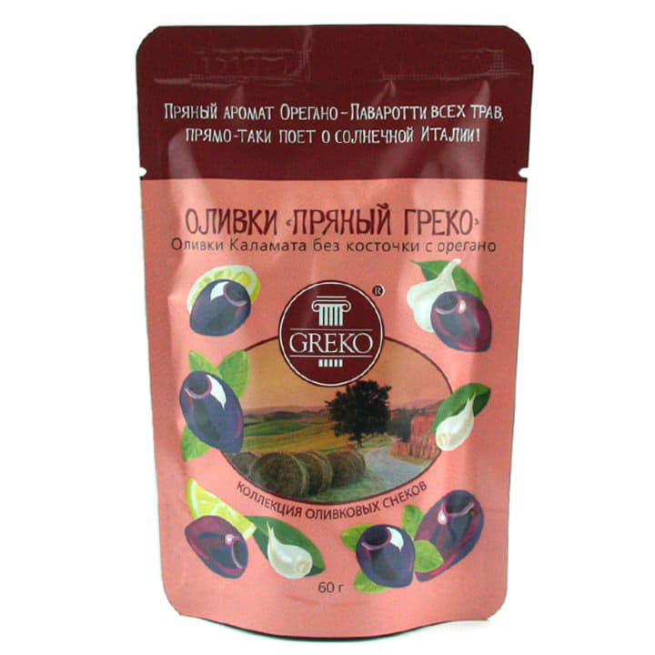 Оливки ПРЯНЫЙ ГРЕКО без косточки с орегано Santreyd 9795