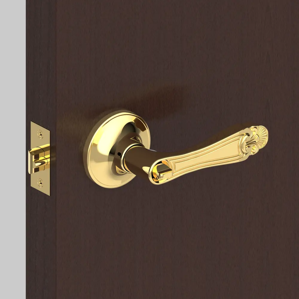 Ручка защелка 637/BL РB-Е (зол) кл/фик FUARO STLM-2104894 - Вид №8