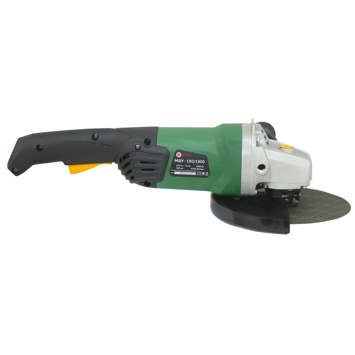 Углошлифовальная машина (УШМ) Калибр МШУ-180/1800 1240865 STDN-0103378 - Вид №2