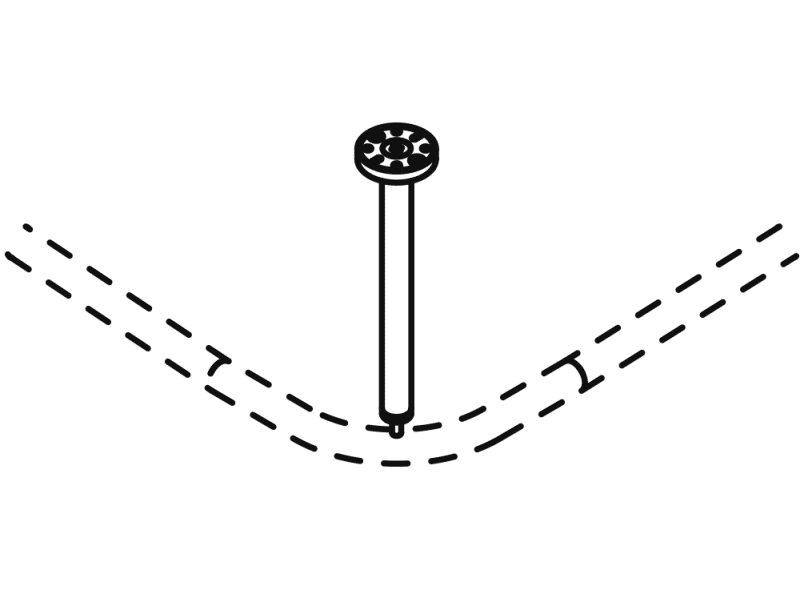 900.34.00040 потолочная подвеска HEWI System 900 - Вид №2