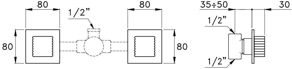 RUBINETTERIE STELLA Смеситель для душа на 2 отверстия Casanova 3292tr - Вид №1