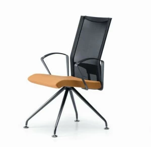 TALIN Кресло на козлах сетчатое с подлокотниками для залов ожидания Avianet