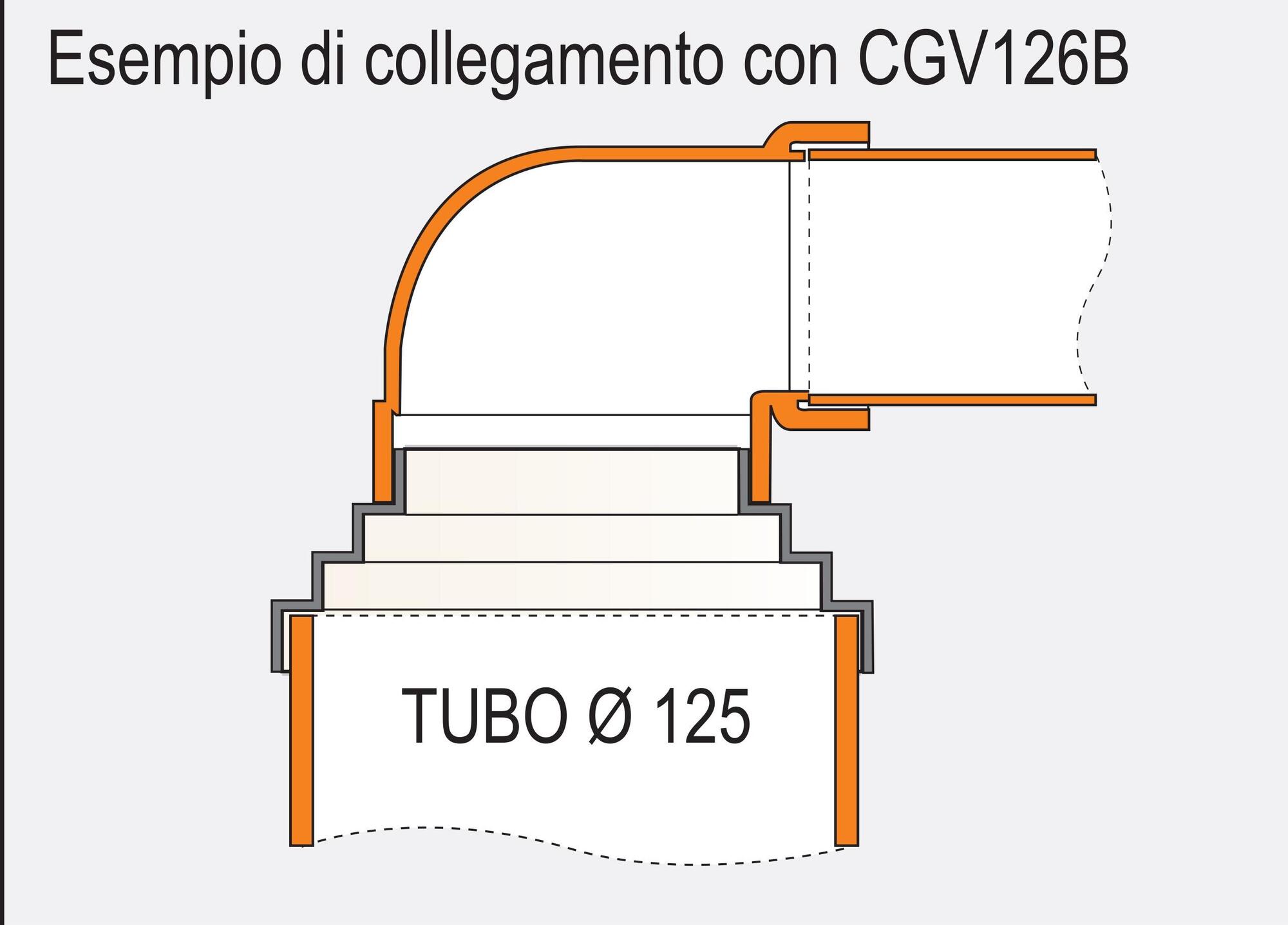 First Corporation Редукционный конус в абс La ventilazione Crc125b - Вид №1
