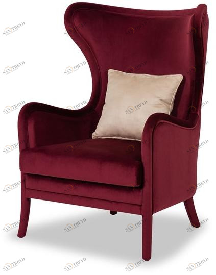 Stylish Club Стул Wing обитый бархатом Heritage Scf.h09