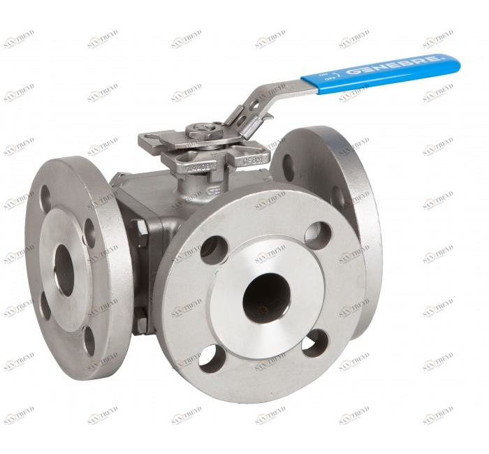 GENEBRE 2541 10 Фланцы DIN PN40 <DN50. Фланцы DIN PN16> DN503-ходовой полнопроходной шаровой кран. 2540 "L" отверстие / 2541 "T" отверстие 