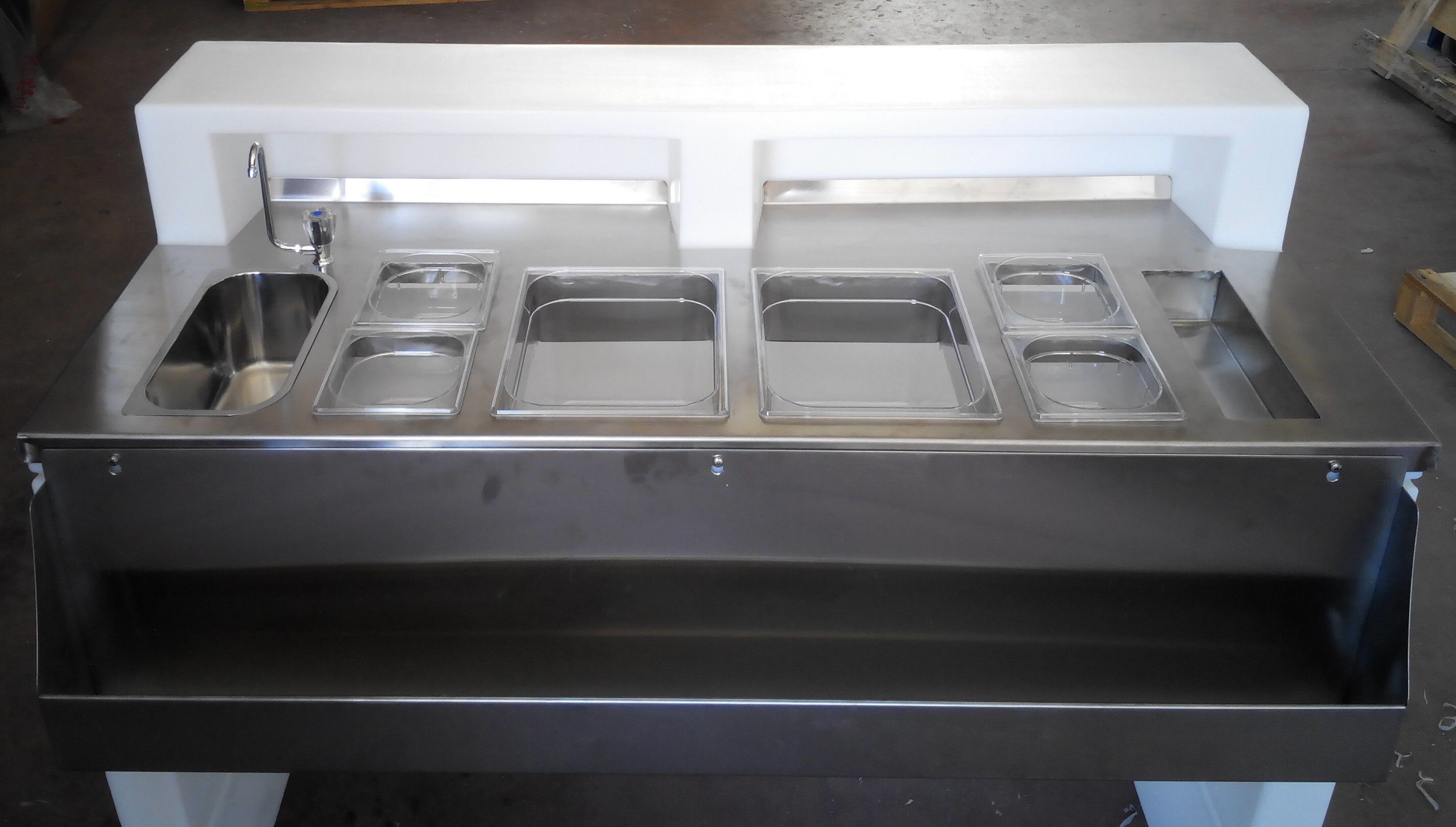 Барная стойка с подсветкой из полиэтилена Kloris OPENBAR ARCH-00064534 - Вид №1